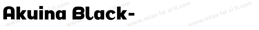 Akuina Black字体转换